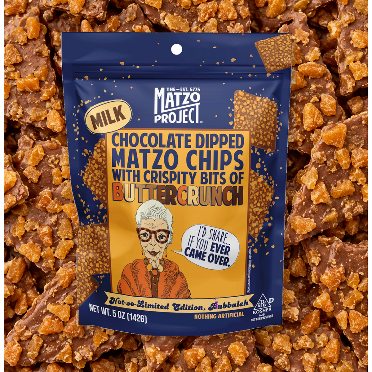 Chocolate-Dipped Matzo Chips (2 Pack)