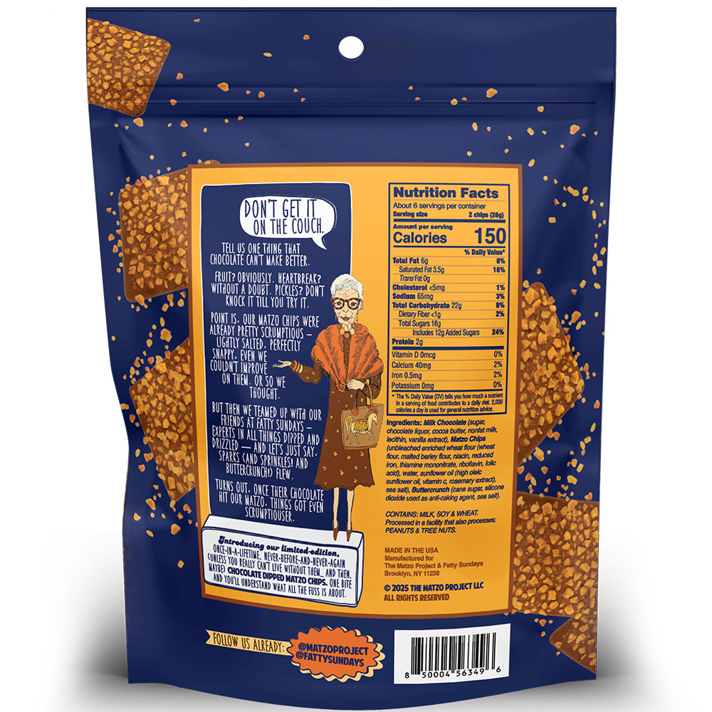 Chocolate-Dipped Matzo Chips (2 Pack)