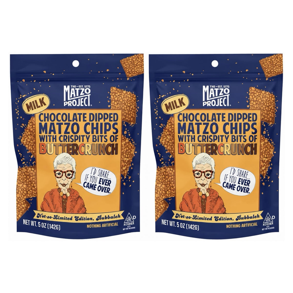 Chocolate-Dipped Matzo Chips (2 Pack)