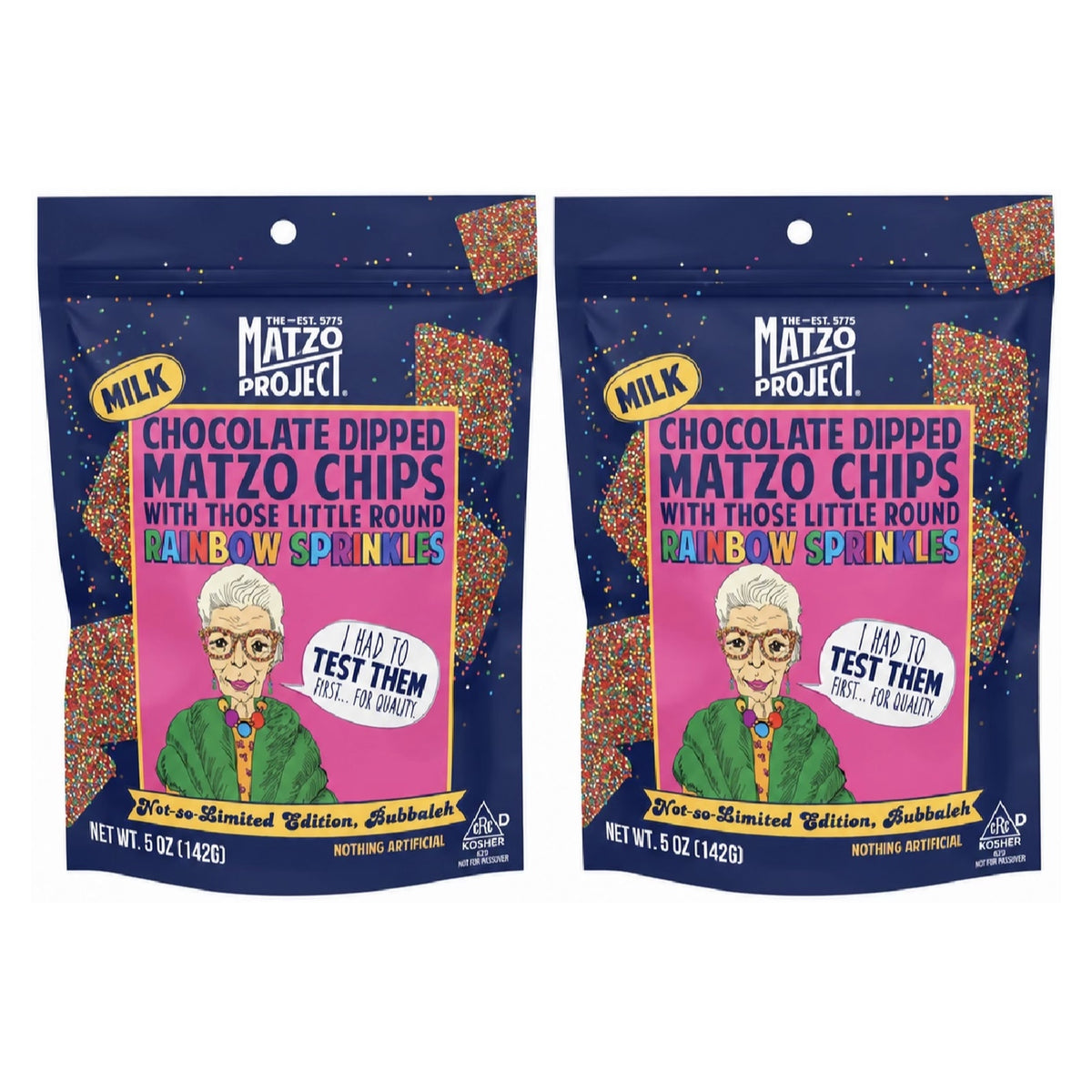 Chocolate-Dipped Matzo Chips (2 Pack)