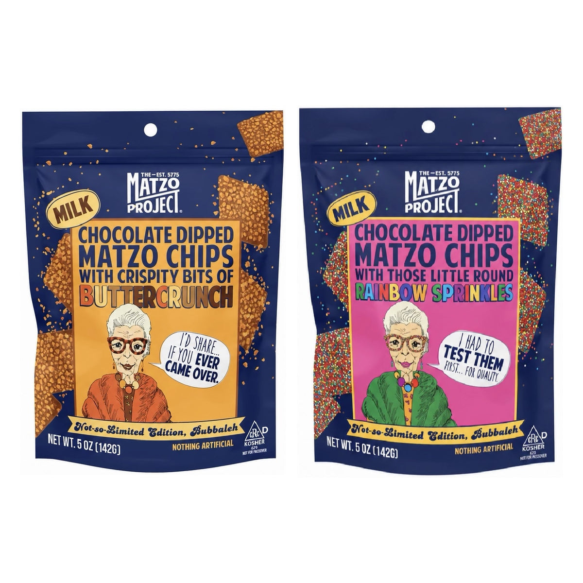 Chocolate-Dipped Matzo Chips (2 Pack)